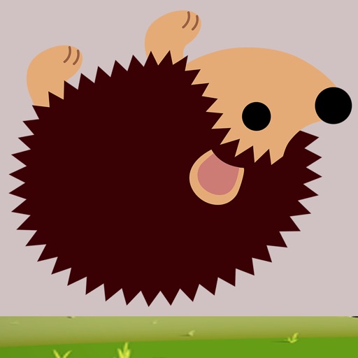 Free Brown Hedgehog Rolling Icon