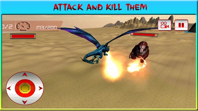 Flying Dragon Warrior Attack Pro – Monster vs Dinosaur Fight(圖5)-速報App