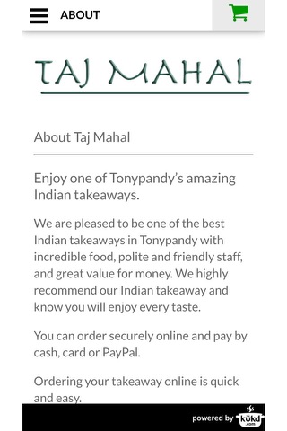 Taj Mahal Indian Takeaway screenshot 4