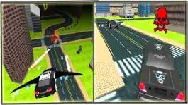 Game screenshot Летающие Police Car 3D Driver - Бесшабашный Погоня мафии гангстера Авто hack