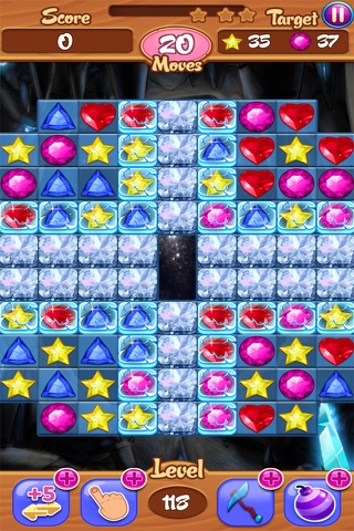 Crystal Insanity - Match 3 Diamond & Jewels Mania screenshot 2