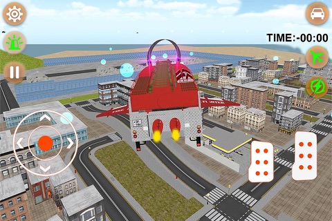 Flying Firefighter Truck simulator 2016 Real City Hero screenshot 4