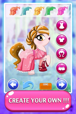 High My Monster Pony princess Dress-Up - After makeover queen dolls frozen white games for girls screenshot 2