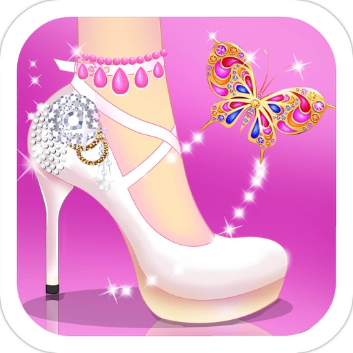 Shoe Designer - Dressing up, Designing the shoes for girls game icon