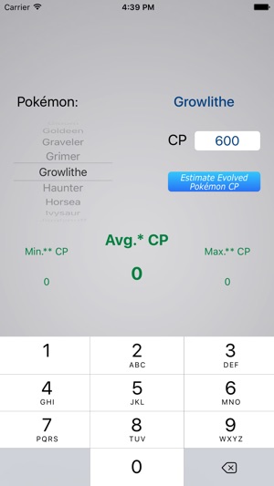 CP Estimator: Evolution CPEstimator for Pokemon Go(圖2)-速報App