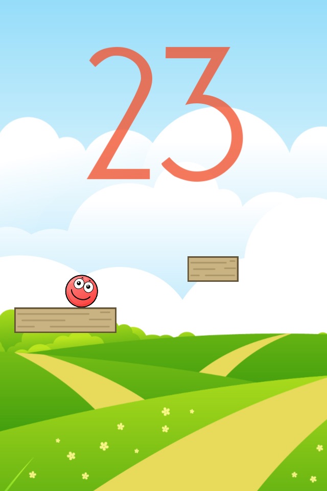Rolling Red Ball - Tap To Jump screenshot 2