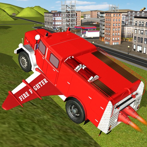 Free Flying Fighter Truck Call on Duty the City Hero Icon