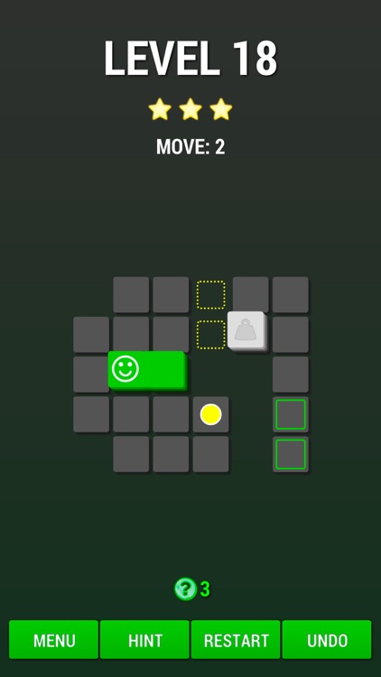 Move on Green - logic puzzle game