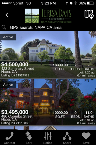 Napa Valley Real Estate screenshot 2