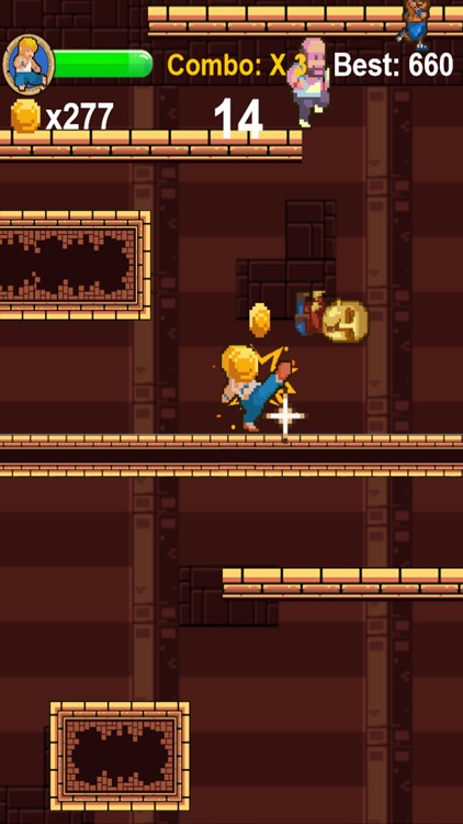 Dungeon Fighter - 8 Bit Endless Kung Fu Fighting Game screenshot-3