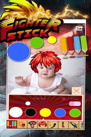 Manga & Anime Fighter Hero Sticker Camera -  Super Street Photo Booth Edition screenshot 4