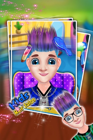 Kids hair Salon makeover and Dress up - barber shop - famous hair style game screenshot 3