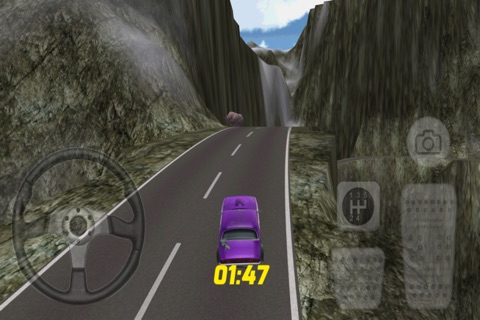 Purple Car Game Action screenshot 2