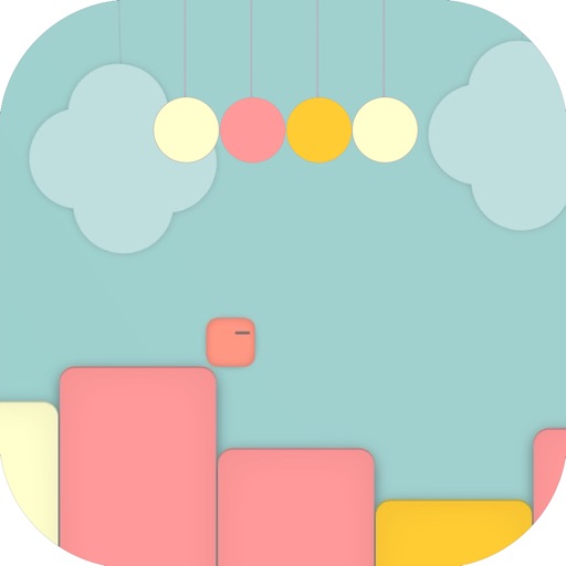 square jump wall games HD iOS App