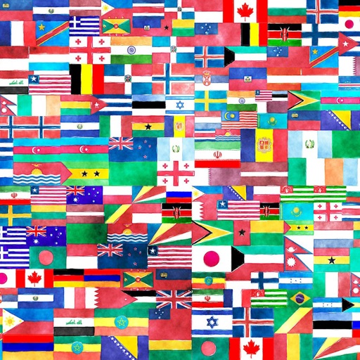 Guess the Flag - A free quiz about world flags helps you learn geography and maps icon