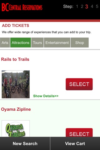 BC Central Reservations screenshot 4