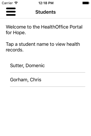 Frontline Health Portal screenshot 2