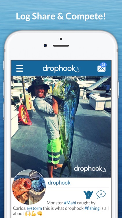 drophook Fishing App - Log, Share, And Compete!