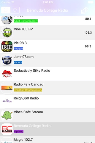 Bermuda Radio - Free Radio - VIBE 103 screenshot 2