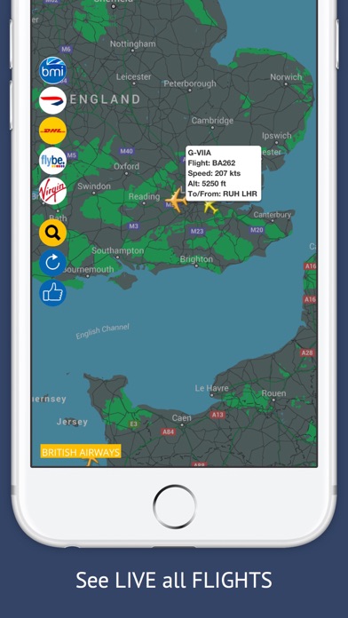 UK Tracker Free : Live flight status for Englandのスクリーンショット3 UK Tracker Free : Live flight status for Englandのスクリーンショット3