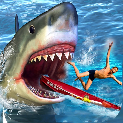 Hungry Shark Simulator : Great White Monster fighting Sharks in sea world Games PRO