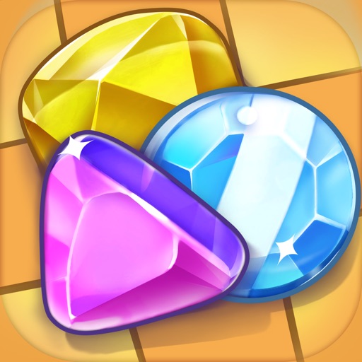 Gems World Match 3 Puzzle - Jewel Adventure Games Icon