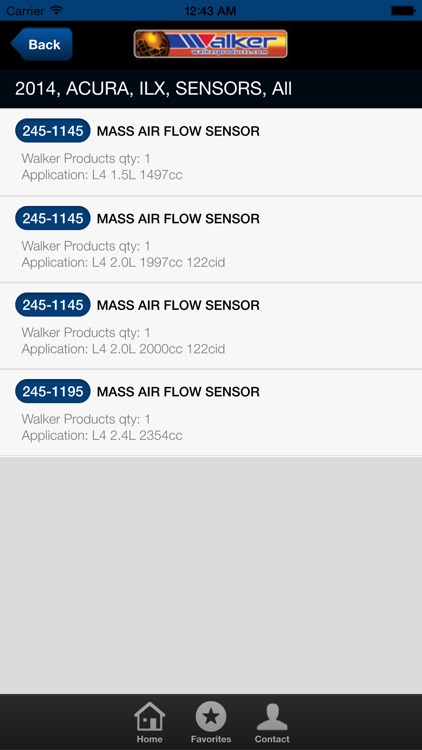 Walker Products Engine Management