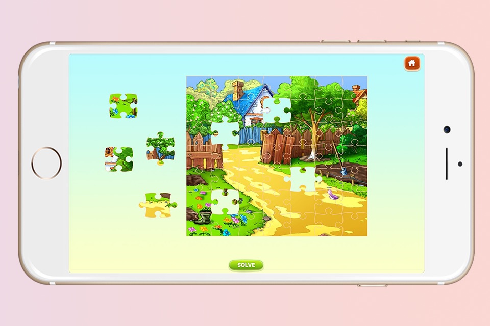 Colorful Jigsaw Photo World Puzzle Game for Kids screenshot 3