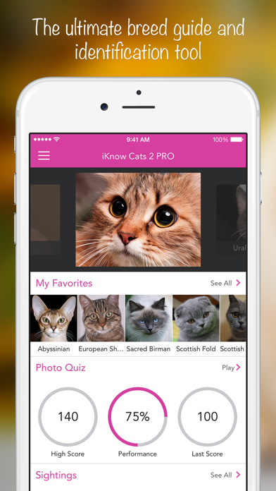 iKnow Cats 2 PRO - Cat Breed Guideのおすすめ画像1