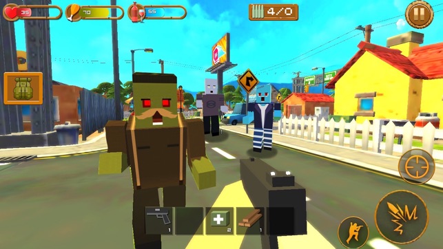 Pixel Strike-Sniper trò chơi zombie bắn súng