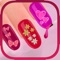 Decorate your nails in the cutest way with adorable girlish stickers and nail polishes from this magical nail salon