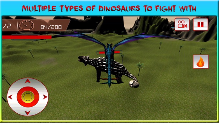 Flying Dragon Warrior Attack Pro – Monster vs Dinosaur Fighting Simulator screenshot-3