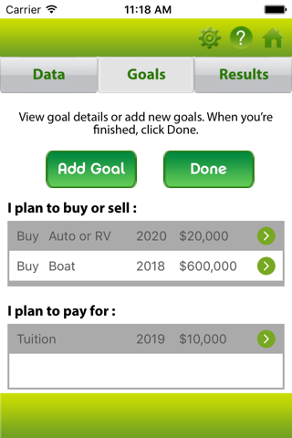 Personal Financial Plan Wiz screenshot 3