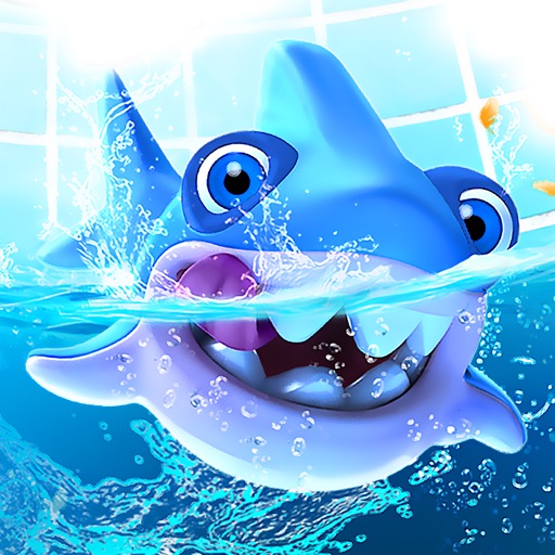 Shark Family Simulator - Hungry Fish War Finding Color Dots icon