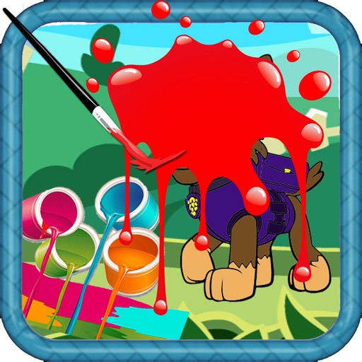 Color For Kid Draw paw Patrol Version iOS App
