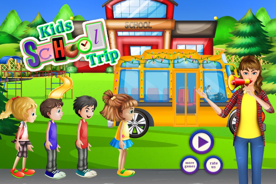 School Bus Trip Pre School Educational Game screenshot 4