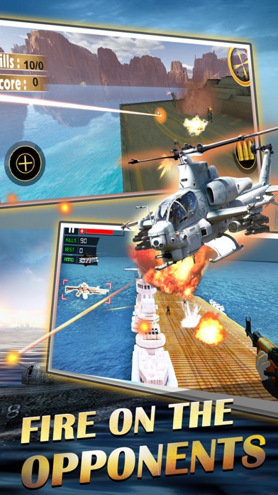 スナイパーガンシップのヘリコプターシューティング3d 無料fps戦艦戦争飛行機のガンシューティングゲーム Iphoneアプリ Applion