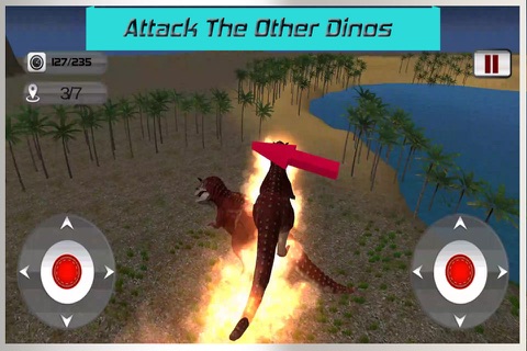 Flying Dinosaur Simulator - Velociraptor, pterodactyl, agrosaurs, spinosaurus & Triceratops PRO game screenshot 4