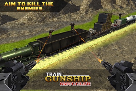 Gunship Attack Vs Smugglers Train : Stop these traffickers from Help Terrorists screenshot 4