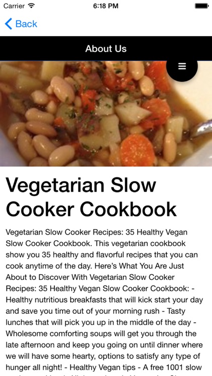 Vegetarian Slow Cooker Recipes: 35 Healthy Vegan Slow Cooker Cookbook