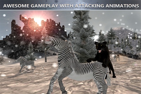 Wild Black Panther Simulator: Wildlife Attack screenshot 2