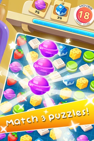 Yummy Pop - Fun match 3 game for family about candy and gummy screenshot 2