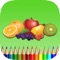 The Fruit Coloring Book for Children: Learn to Color an apple, banana, orange and more