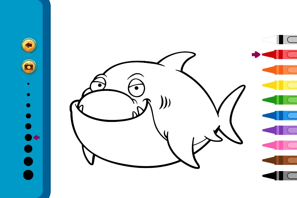 Sea Animals Coloring Book - Painting Game for Kids screenshot 3