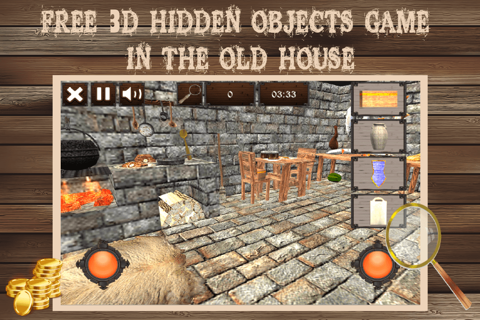 3D Hidden Objects Game: Old House screenshot 3