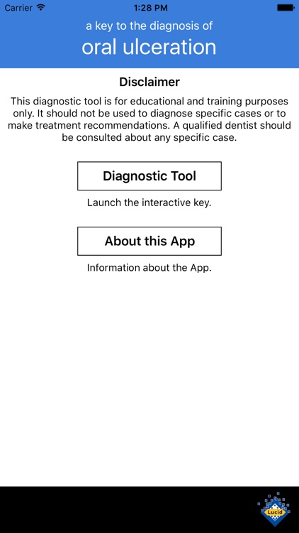 Key to the Diagnosis of Oral Ulceration