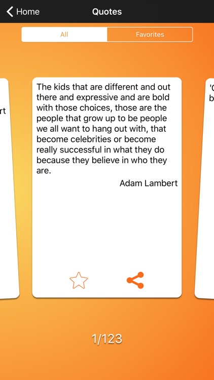 Daily Quotes - Adam Lambert Version