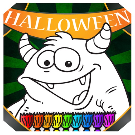 Halloween Coloring Book HQ FREE Icon