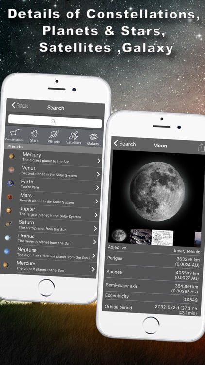Stars Guide: View Sky Night - Star Tracker - Explore the universal