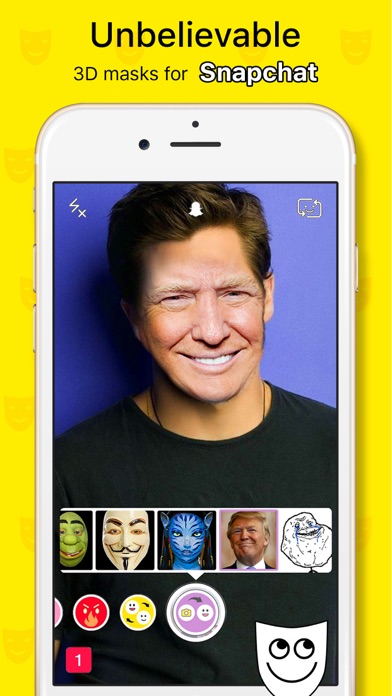 Masqify for Snapchat - HD Face Swap Masks, Switch Faces with Live Photo Effectsのおすすめ画像1
